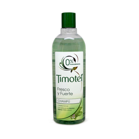 Timotei Champú 0% Parabenos Fresco y Fuerte 400ml