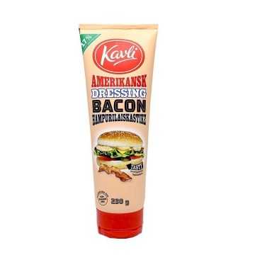 Kavli Amerikansk Dressing Bacon Hampurilaiskastike / Salsa para Hamburguesa Sabor Bacon 230g