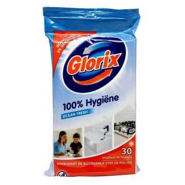 Glorix Hygiënische Doekjes Ocean Fresh / Toallitas Higienizantes x30