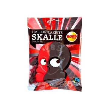 Bubs Skalle Hallon/Lakrits / Calaveras Regaliz y Frambuesa 90g