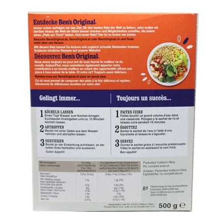 Ben's Natur-Reis / Arroz Natural 500g