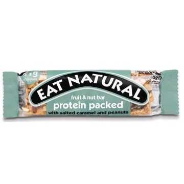 Eat Natural protein packed with salted caramel and peanuts Bar / Barrita Cereales, Cacahuetes y Caramelo Salado 45g