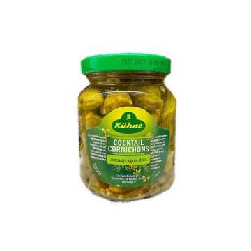 Kühne Cocktail Cornichons mit Dill & Zwiebeln / Pepinillos Pequeños con Eneldo y Cebolla 180g