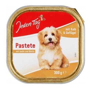 Jeden Tag hund Feine Pastete mit kalb & geflügel / Paté Para Perros de Ternera y Aves 300g