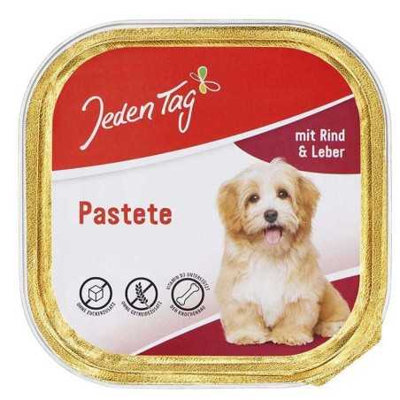 Jeden Tag Hund Feine Pastete mit Rind & Leber / Paté Para Perros de Ternera e Hígado 300g