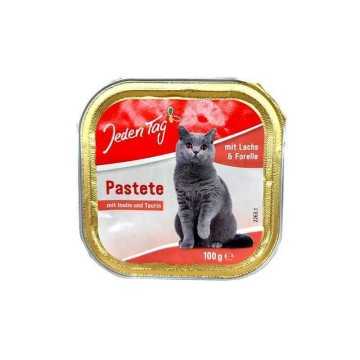 Jeden Tag Feine Pastete Stückchen Forelle&Lachs / Comida para Gato de Trucha y Salmón 100g