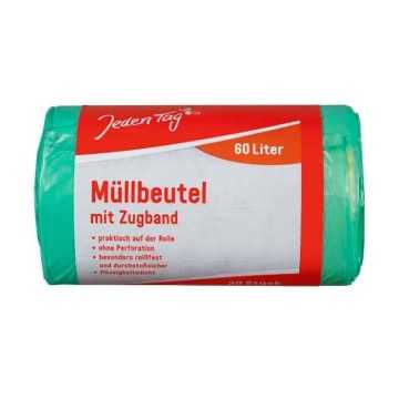 Jeden Tag Müllbeutel Zugband / Garbage Bags 30x60L