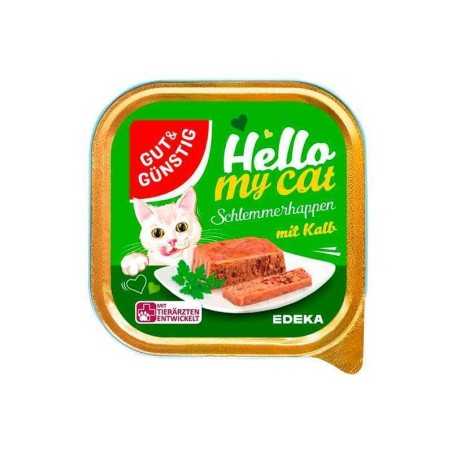 Gut&Günstig Schlemmer Happen mit Kalb / Comida para Gato con Ternera 100g