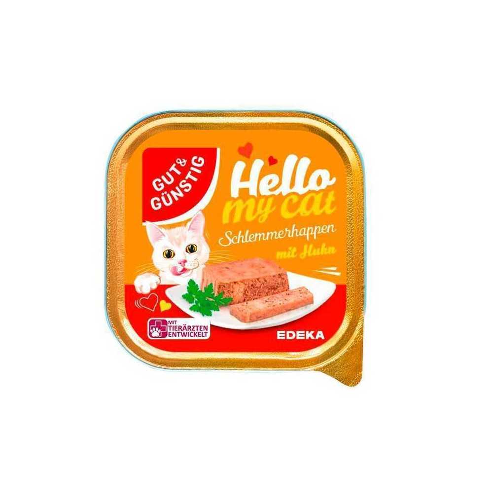 Gut&Günstig Schlemmer Happen Huhn / Comida para Gato con Pollo 100g