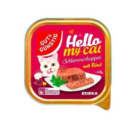 Gut&Günstig Schlemmer Happen Rind / Comida para Gato con Ternera 100g