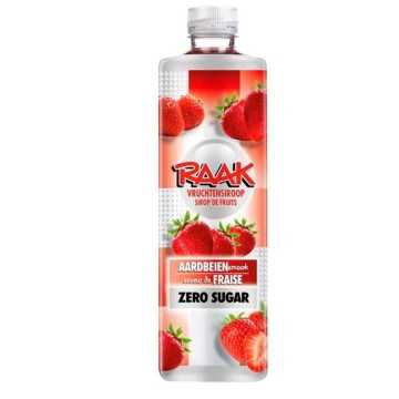 Raak Aardbeien Vruchtensiroop Zero Sugar / Concentrado Fresas Cero Azúcares 75cl