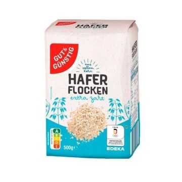 Gut&Günstig Hafer Flocken Extra Zart / Copos de Avena Extra Tiernos 500g