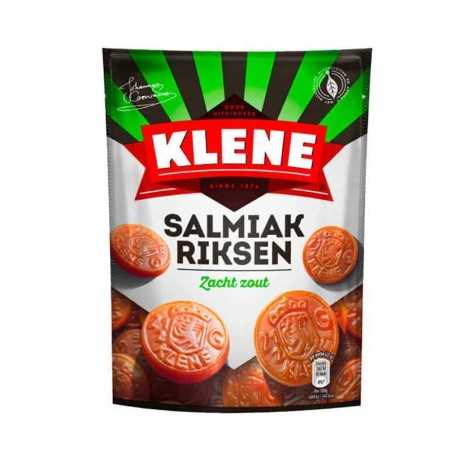 Klene Salmiakriksen Zacht Zout 210g/ Salted Licorice Coins