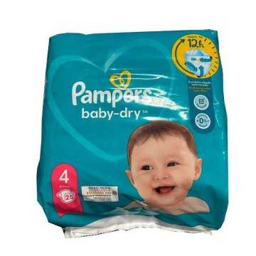 Pampers Baby-Dry Maxi 4 / Pañales Talla 4 x25