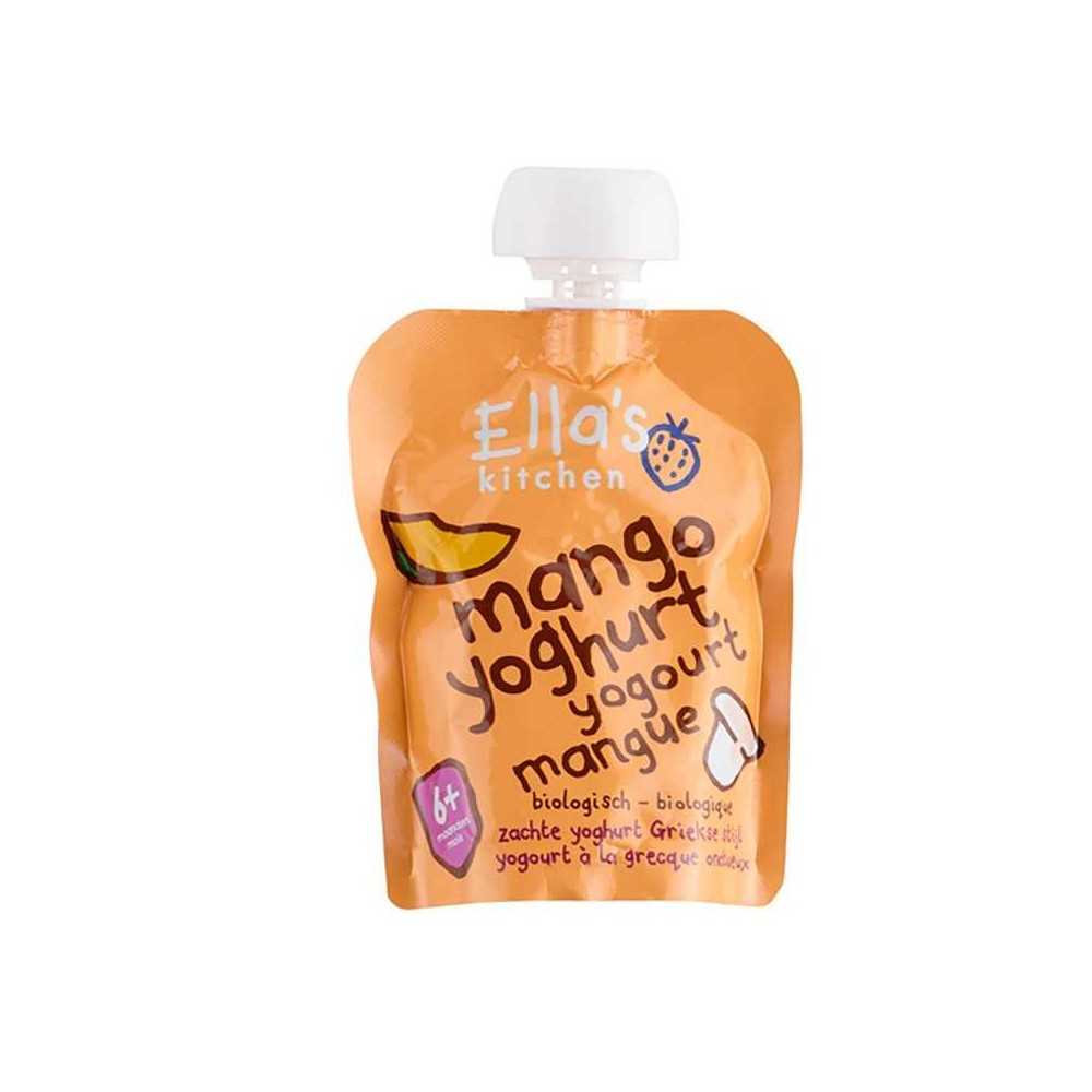 Ella's Kitchen Bio Mango and Yogourt / Puré de Frutas de Mango y Yogourt Bio 90g