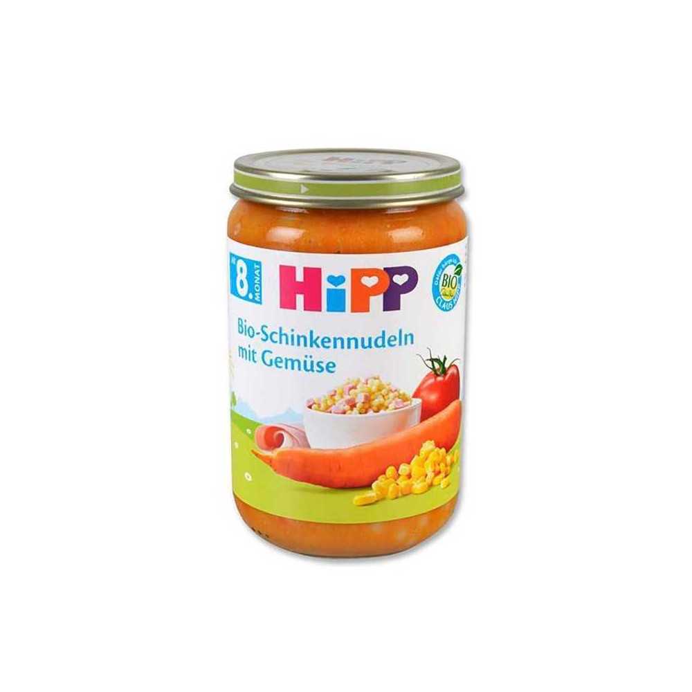 Hipp Bio-Schinkennudeln mit Gemüse / Potito de Jamón y Verduras Orgánicas 220g