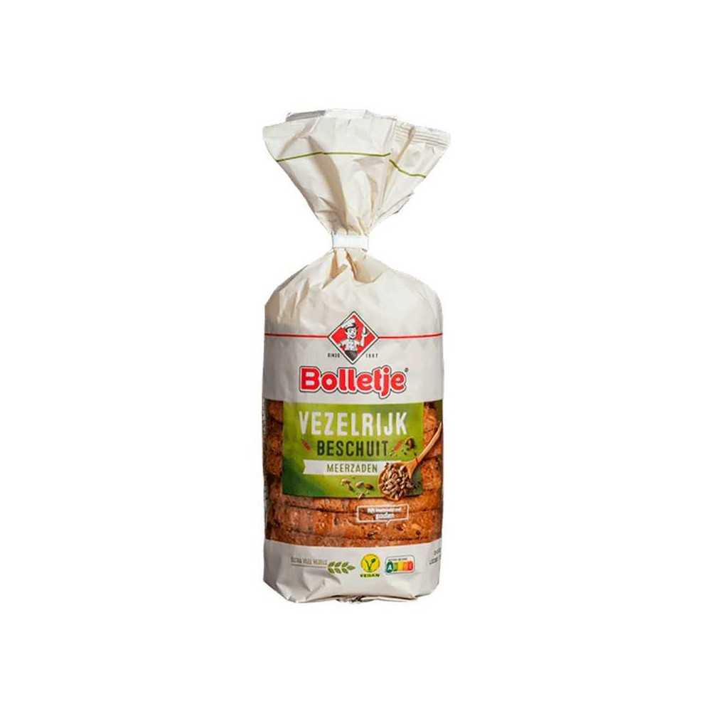 Bolletje Beschuit Vezelrijk Meerzaden 10 stuks / Multiseed Crunchy Bread Rich in Fiber x10