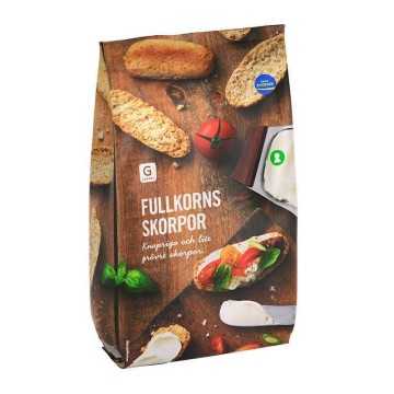 Garant Fullkorns Skorpor / Wholegrain Swedish Crispy Bread 400g