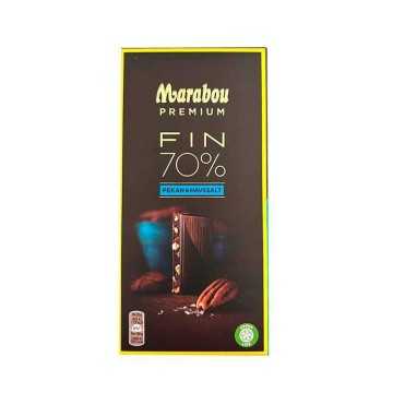 Marabou Premium Fin 70% Pekan & Havssalt / Dark Chocolate 70% with Pecans and Sea Salt 100g