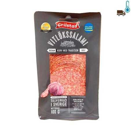 Grilstad Vitlökssalami / Salami con Ajo Sueco 100g