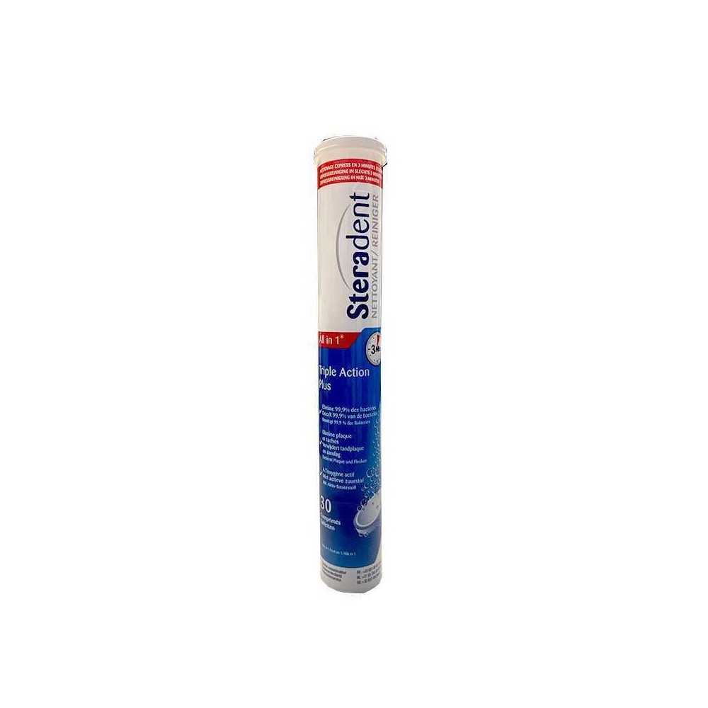 Steradent Triple Action Plus / Pastillas para la dentadura x30