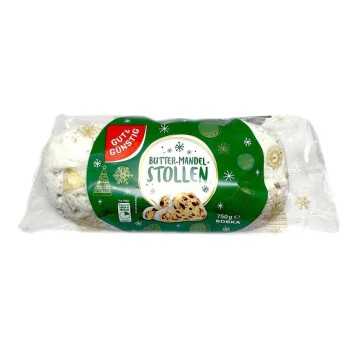 Gut&Günstig Butter Mandel Stollen / Pan de Navidad con Almendras 750g