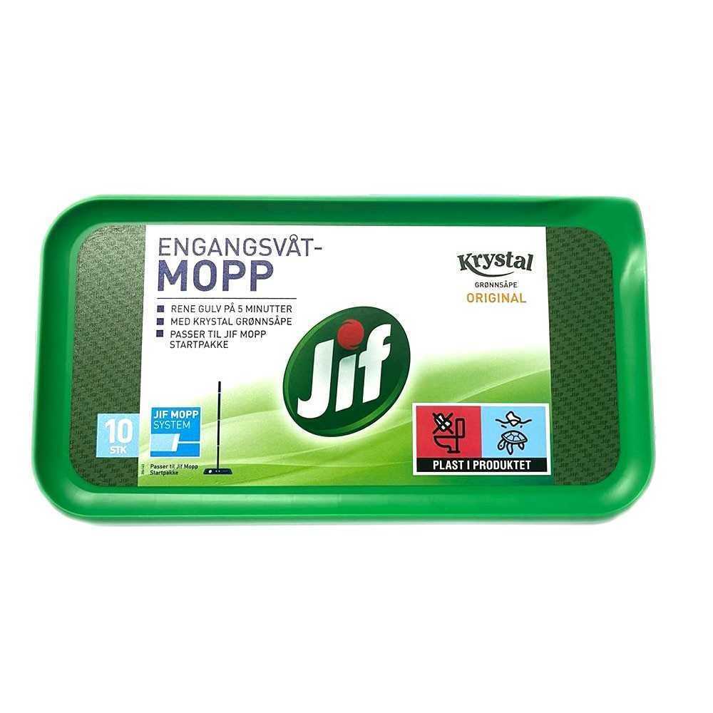 Jif Engangsvåtmopp x10 / Disposable Wet Cloth for Wood and Parquet