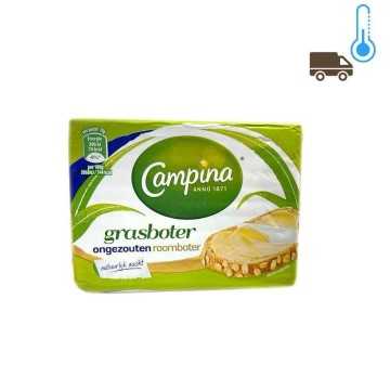 Campina Grasboter Ongezouten Roomboter 250g/ Unsalted Butter