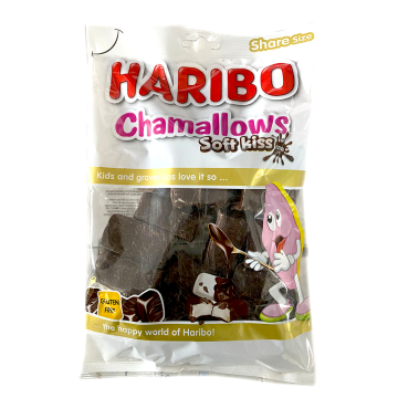 Haribo Chamallows Soft Kiss / Malvaviscos Con Chocolate 175g