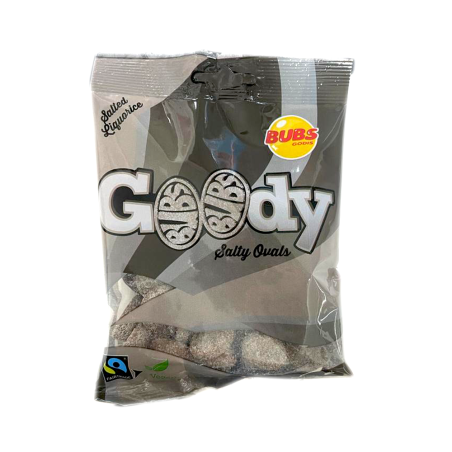 Bubs Goody Salty Ovals / Golosinas de Regaliz Salado 90g