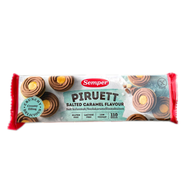 Semper Piruett Salted Caramel Flavour Gluten Free 110g/ Salted Caramel Cookies