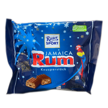 Ritter Sport Jamaica Rum Knusperstück / Mini Chocolatinas de Ron de Jamaica x12