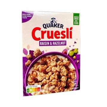 Quaker Cruesli Raisin & Hazelnut / Avena con Pasas y Avellanas 450g