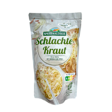 Spreewaldhof  Schlachtekraut mit Zwiebeln Und Speck 400g/ Sauerkraut with Onion and Bacon