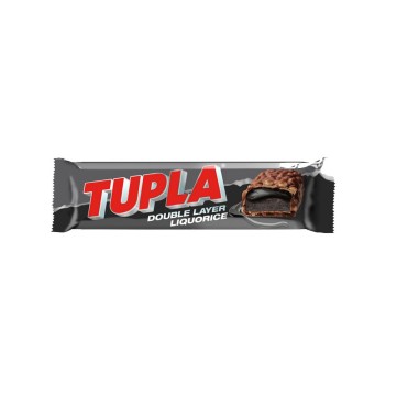 Tupla Double Layer Liquorice / Chocolatina Rellena de Regaliz 48g