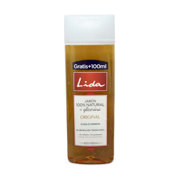 Lida Jabón 100% Natural Glicerina 600ml+100