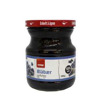 Coop Blåbærsyltetøy / Blueberry Jam 500g