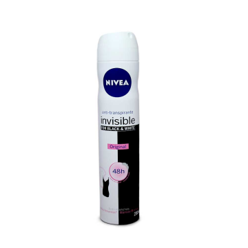 Nivea Invisible Black & White Spray Desodorante 200ml/ Deodorant