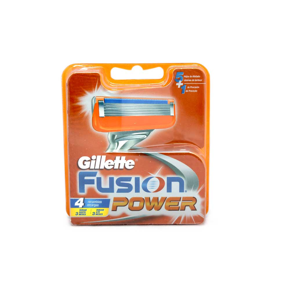 Gillette Fusion Power Recambios x4