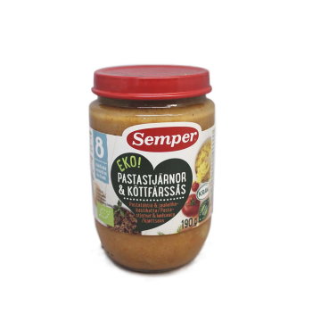 Semper Pastastjärnor & Köttfärssås 190g/ Pasta with Sauce