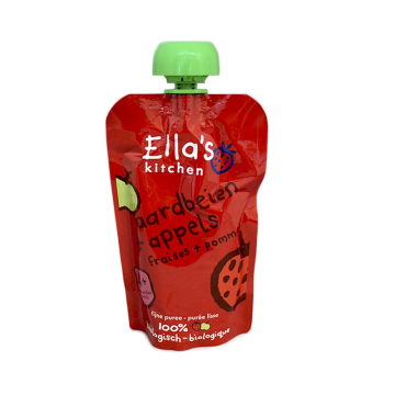 Ella's Kitchen Aardbeien + Eco appels / Puré de Frutas Fresa y Manzana