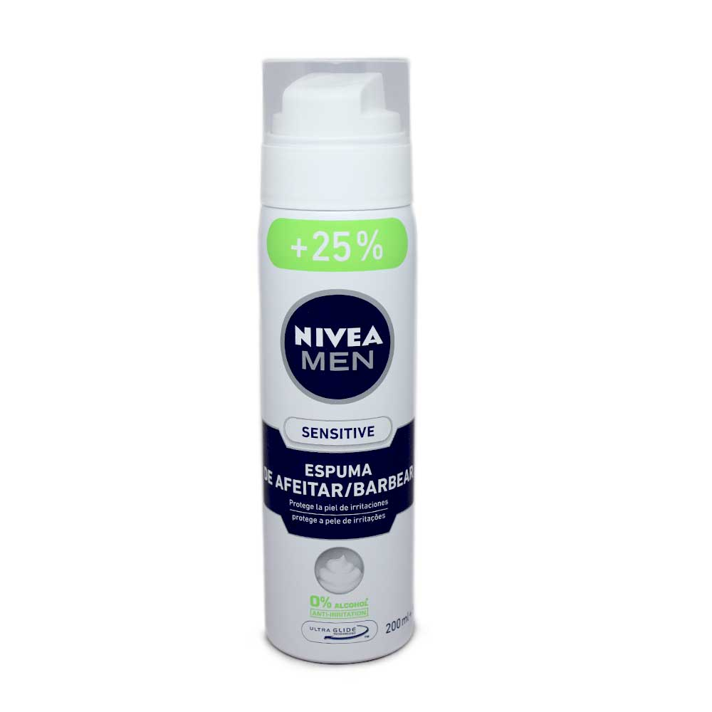 Nivea Men Sensitive Espuma de Afeitar / Shaving Foam 200ml+50