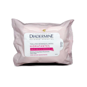 Diadermine Toallitas Hipoalergénicas Piel Sensible / Face Wipes Hypoallergenic x25