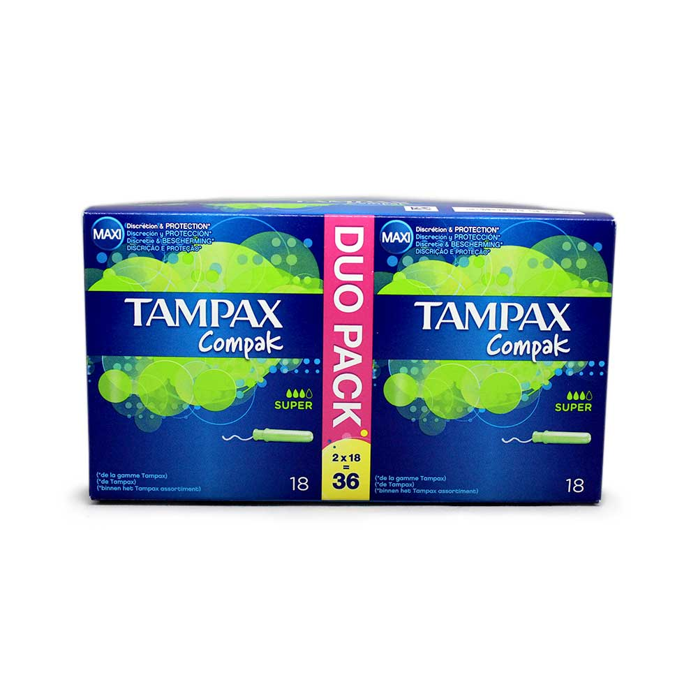 Tampax Compak Super Duo Pack Tampones 2x18