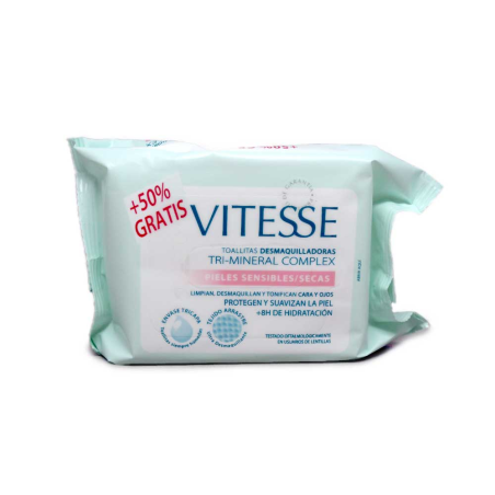 Vitesse Toallitas Desmaquillantes / Face Wipes Sensitve or Dry Skin x30