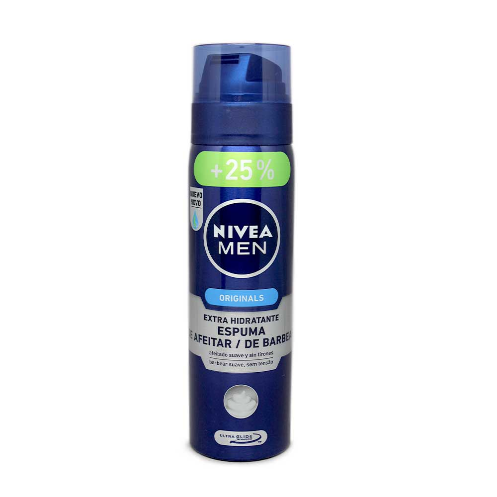 Nivea Men Espuma de Afeitar Extra Hidratante / Shaving Foam 200ml+50