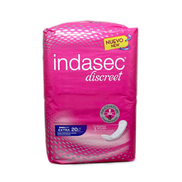 Indasec Discreet Extra Compresas / Sanitary Towelsx20