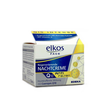 Elkos Face Regenerierende Nachtcreme Q10 Antifalten / Crema Facial Antiarrugas 50ml