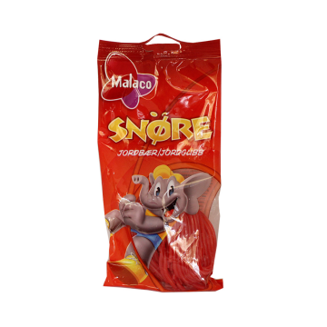 Malaco Snøre Jordbær / Red Strawberry Licorice 94g