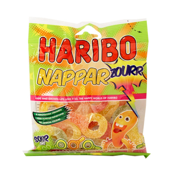 Haribo Nappar Zourr / Golosinas con Sabor Ácidas 80g